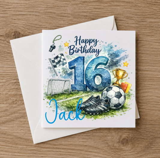 16 Sports Birthday Card