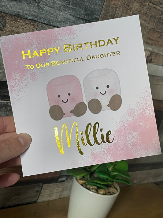 Personalised Marshmallow Card
