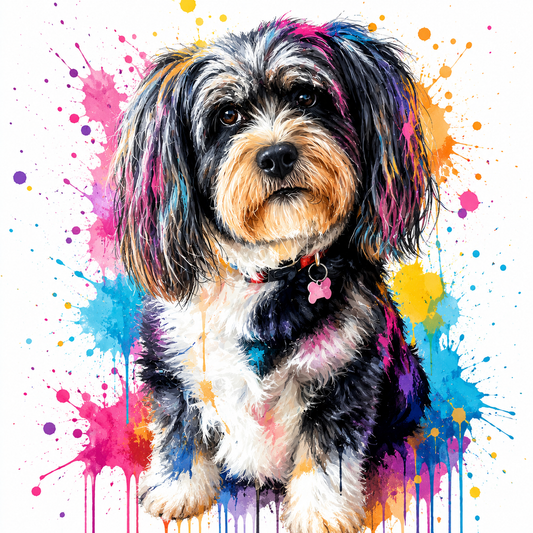 Pet - Custom Image Print - Paint Drip
