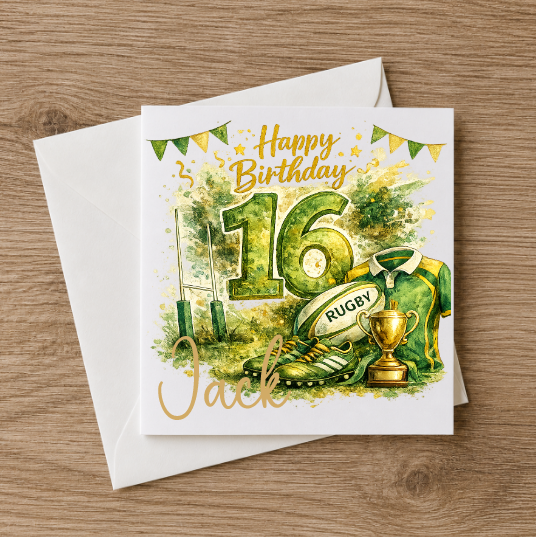 16 Sports Birthday Card