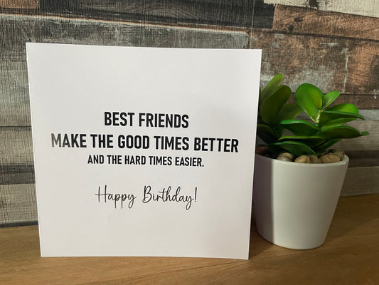 Best Friend Birthday Card