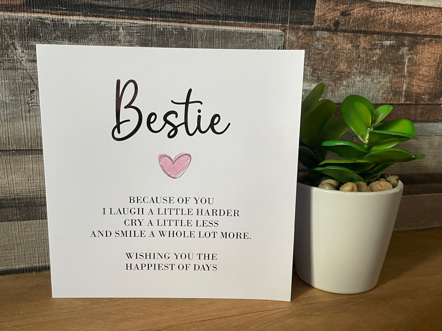 Bestie Birthday Card
