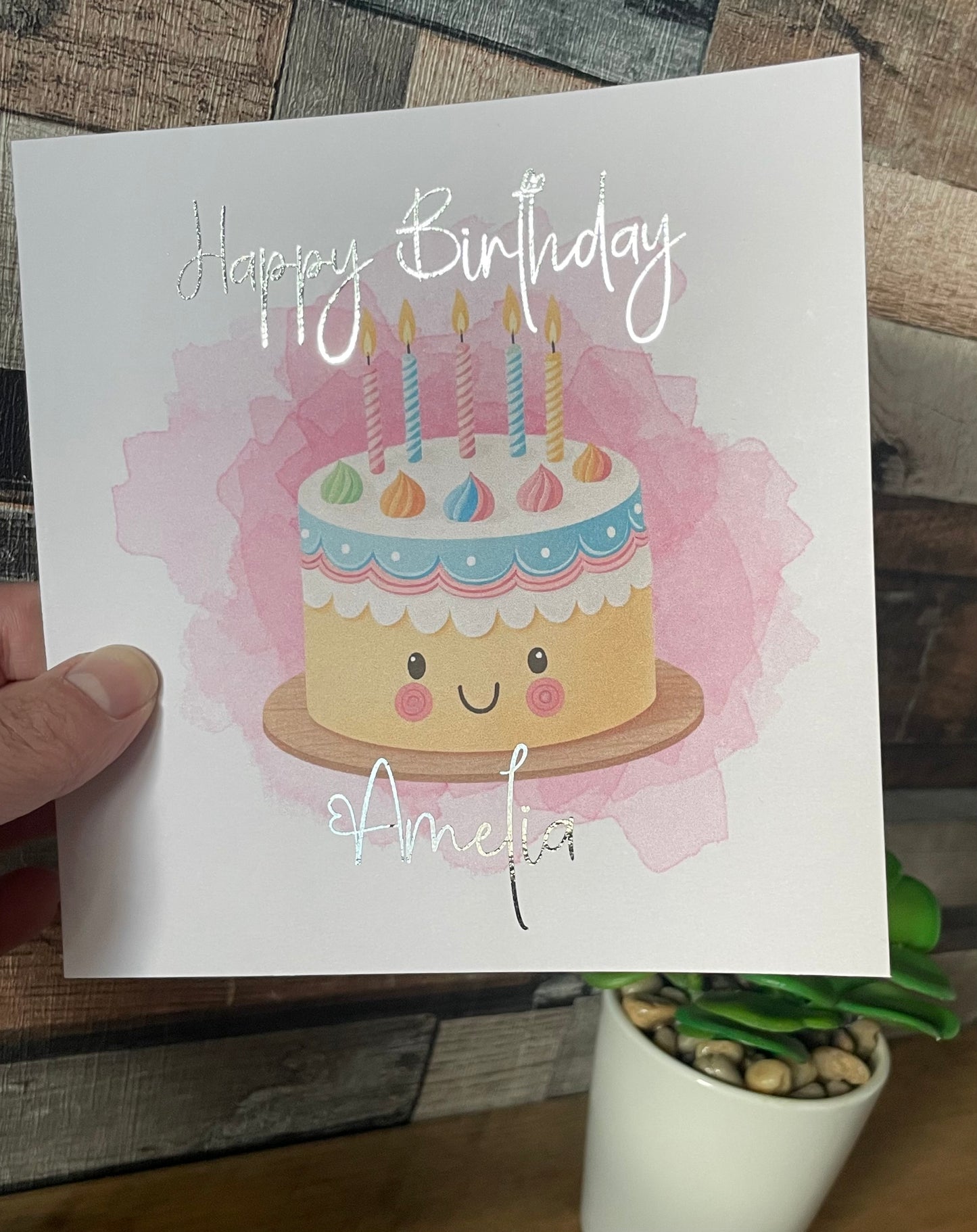 Personalised Cake Card