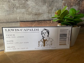 Personalised Concert/Show Ticket