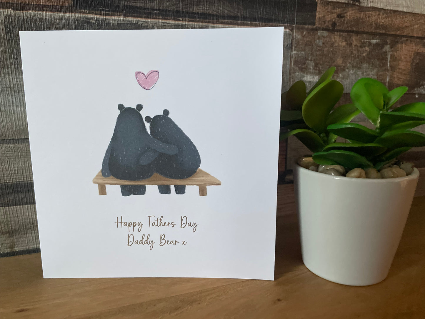 Daddy Bear Fathers Day Card