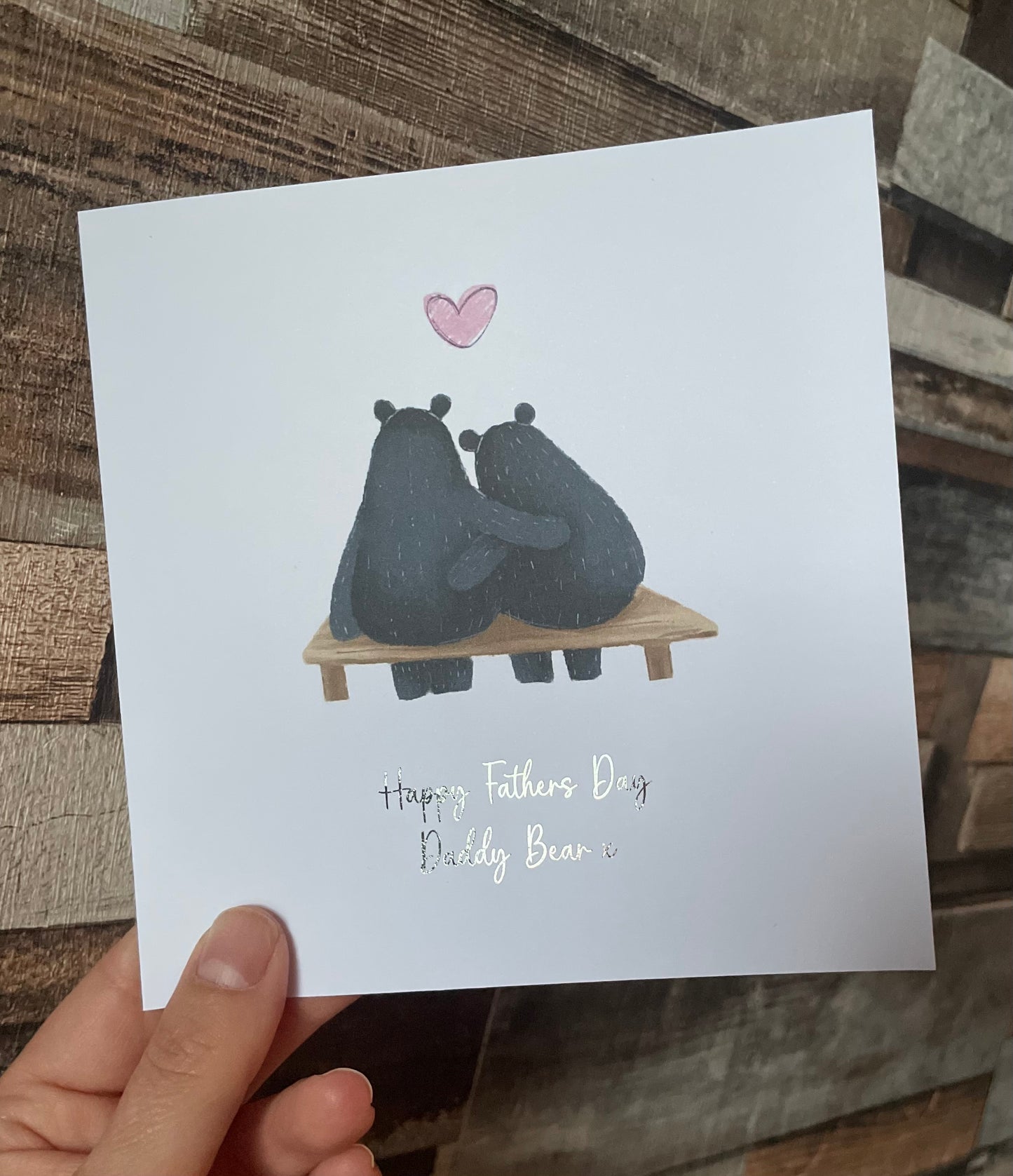 Daddy Bear Fathers Day Card