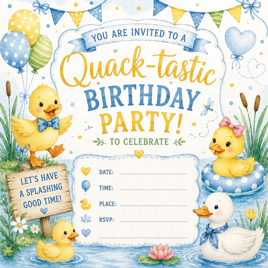 Boys Birthday Party Invitations