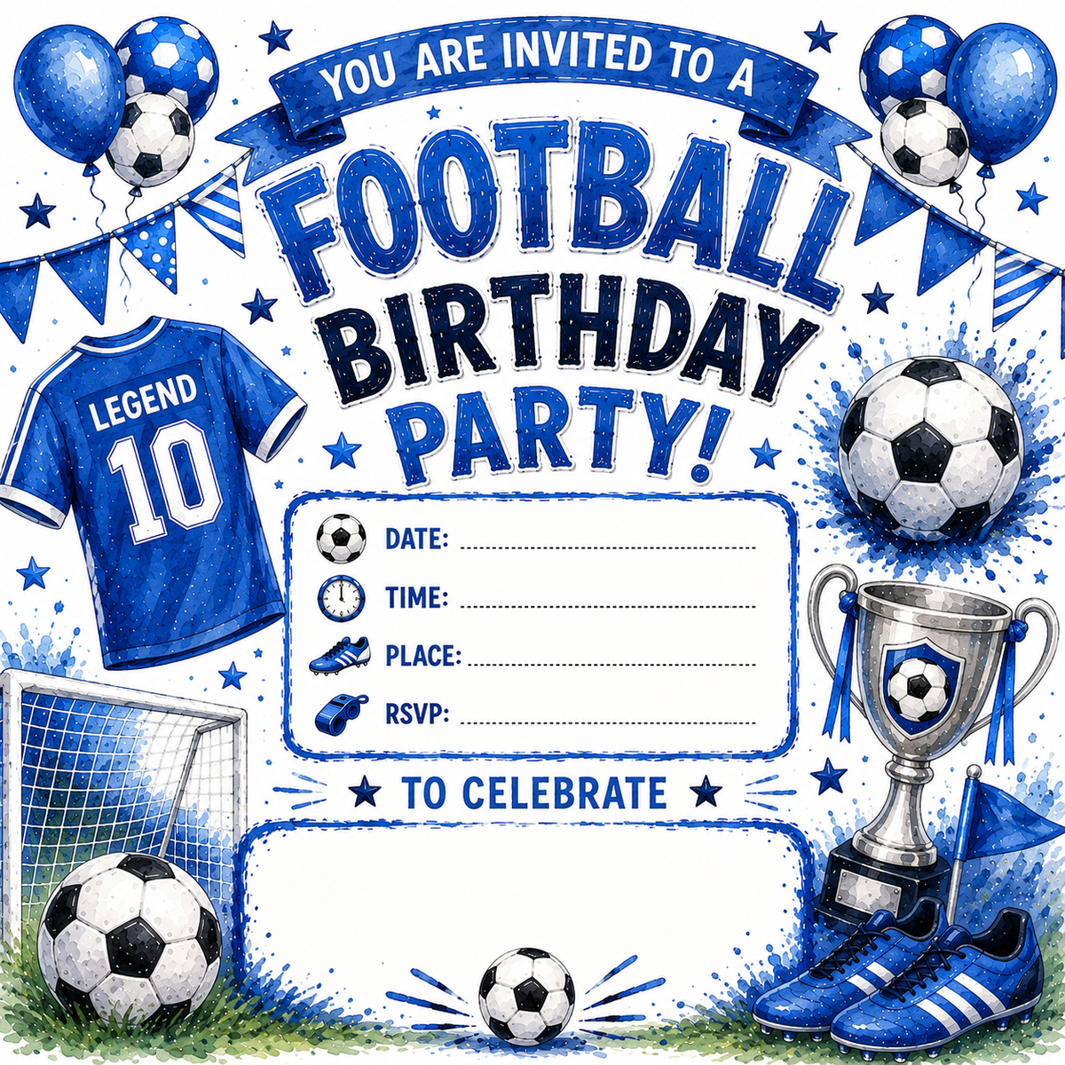Boys Birthday Party Invitations