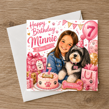 Personalised Dog Birthday Card