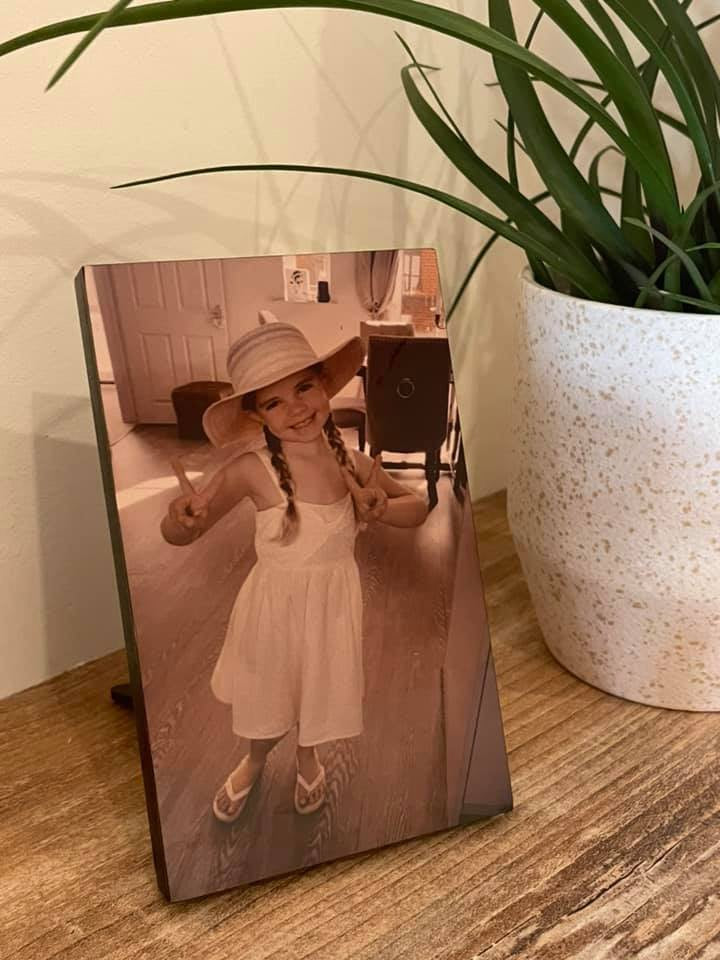 Custom MDF Photo Block 7x12cm