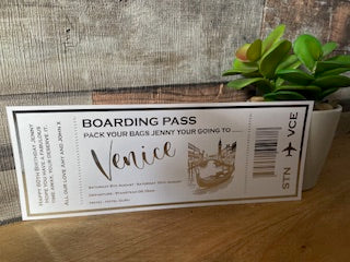 Personalised Holiday Ticket