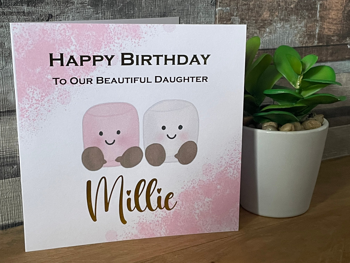 Personalised Marshmallow Card