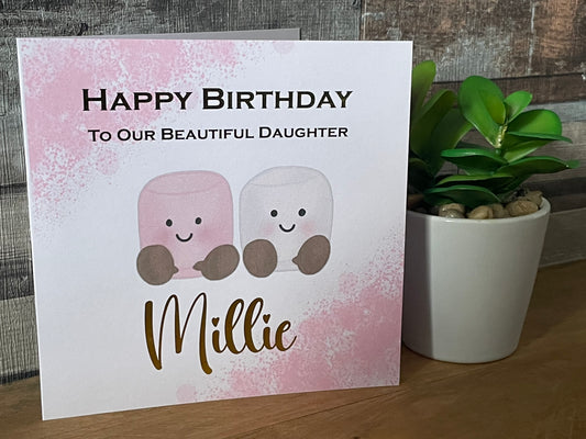 Personalised Marshmallow Card
