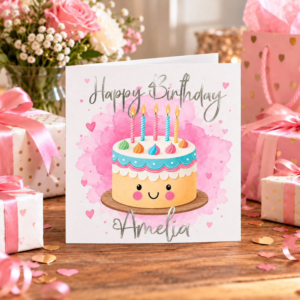 Personalised Cake Card