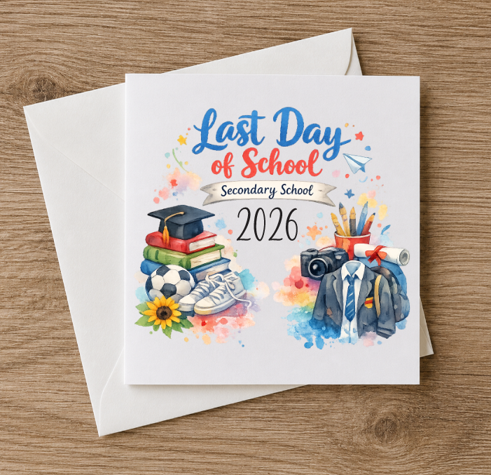 Last Day of School - Secondary Card