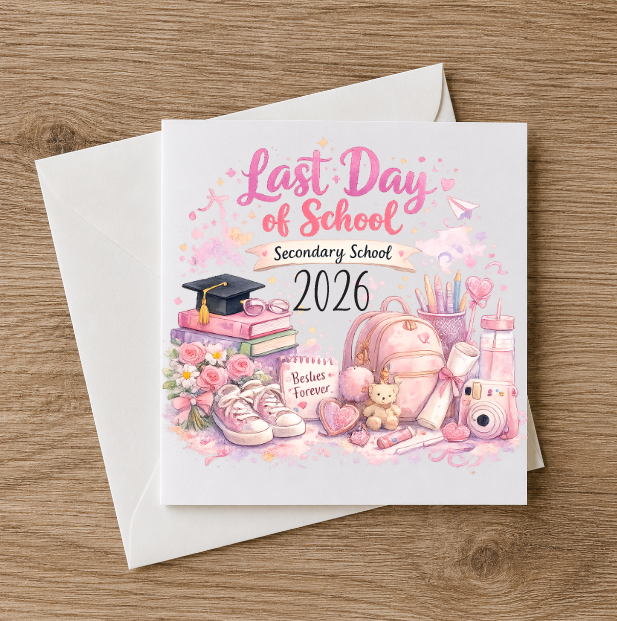 Last Day of School - Secondary Card