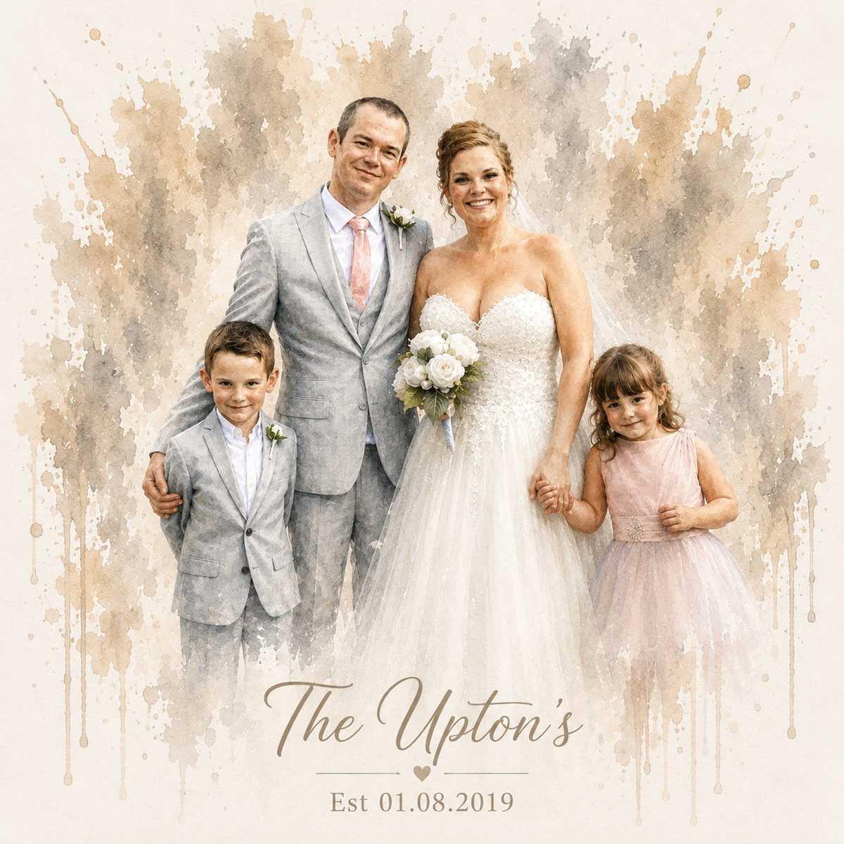 Special Occasion - Custom Image Print - Watercolour