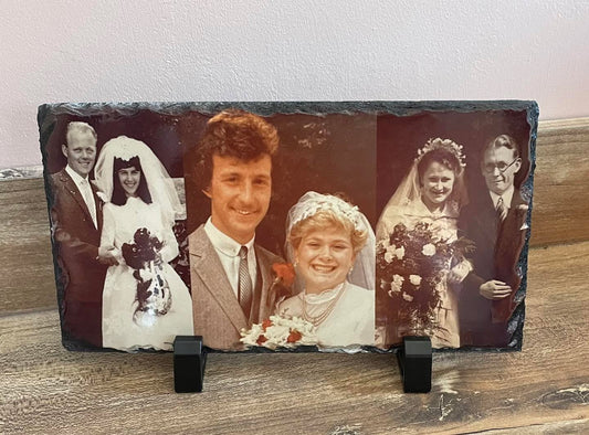 Custom Rectangle Photo Slate 15x20cm